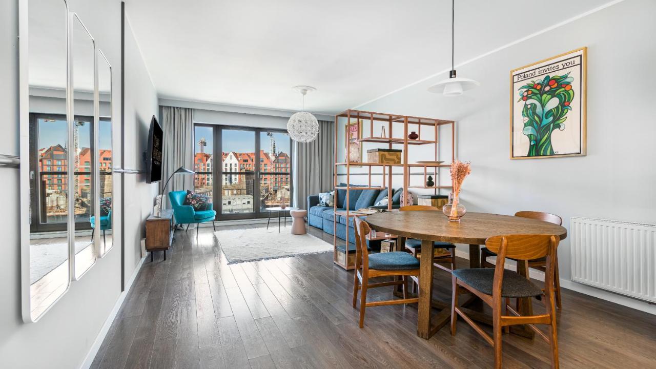 Waterlane W Oknami Na Rzeke - Marina View - Comfy * Гданськ
